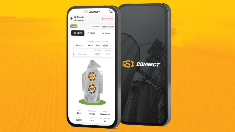 GSI Connect GSI Connect screens on mobile phone