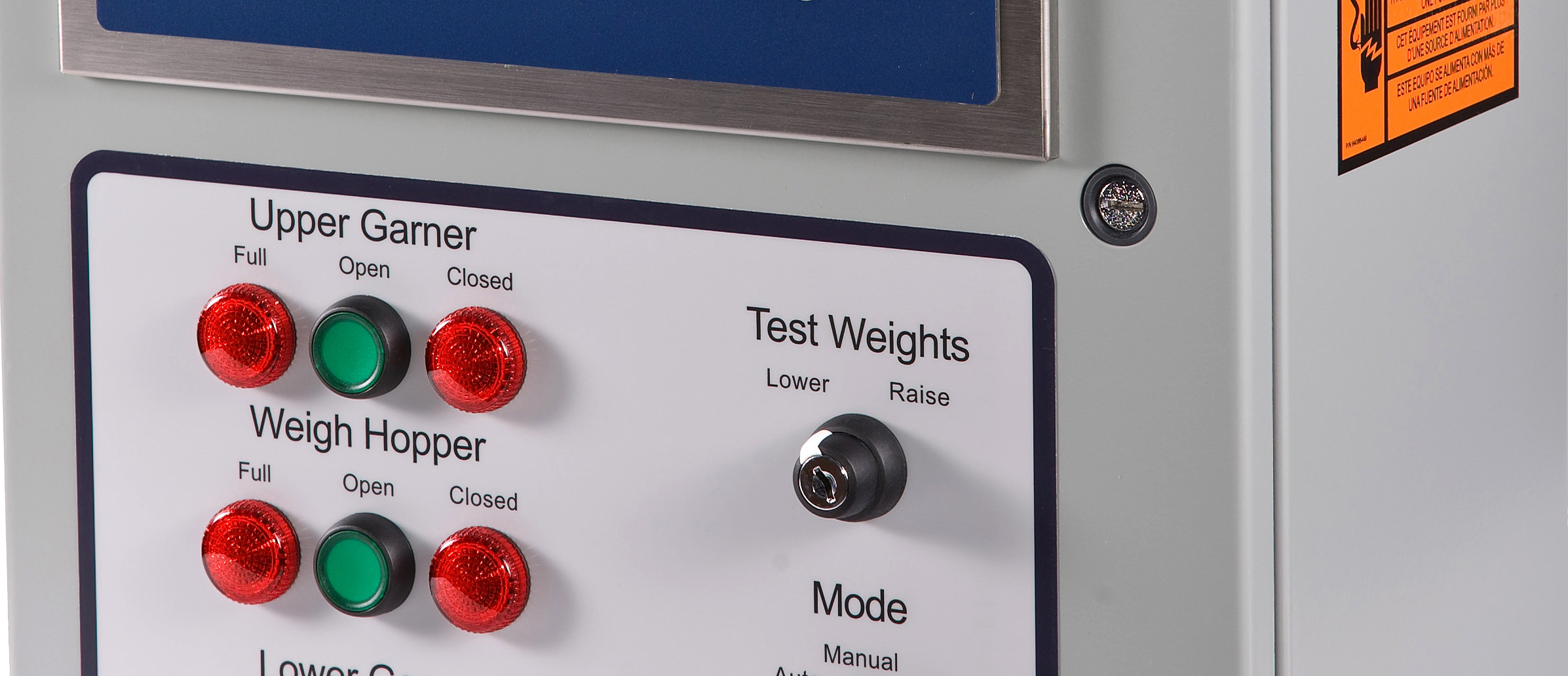 MasterWeigh Infinity Advanced Controls